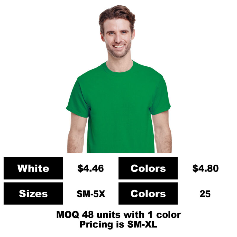 G5000-P - 5.3 oz Cotton Pocket T-Shirt